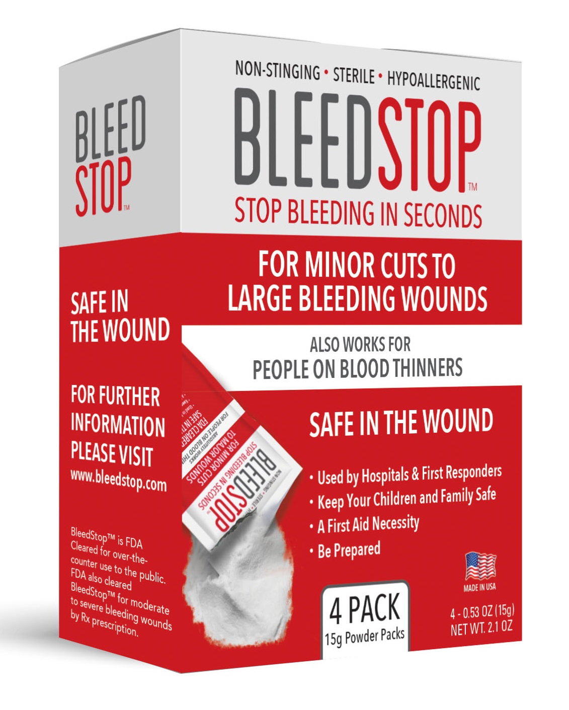Blood Thinner Patients Need BleedStop™ for Emergencies